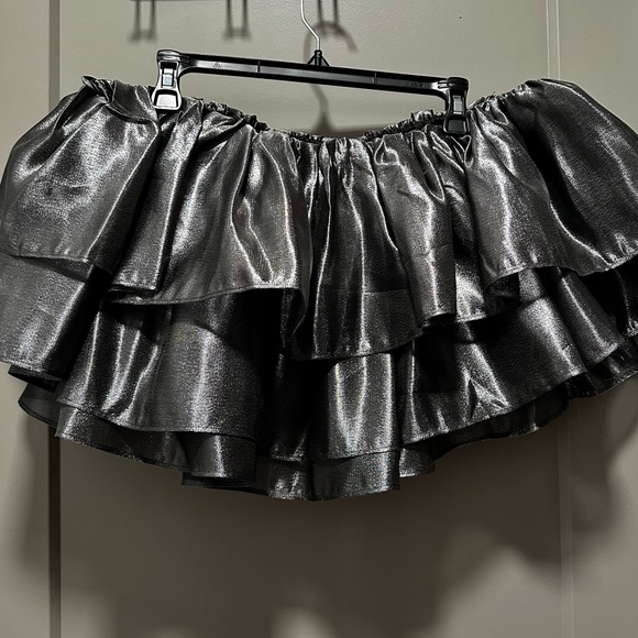 Choosy Ruffle Off the Shoulder Top - Picture 2 of 4